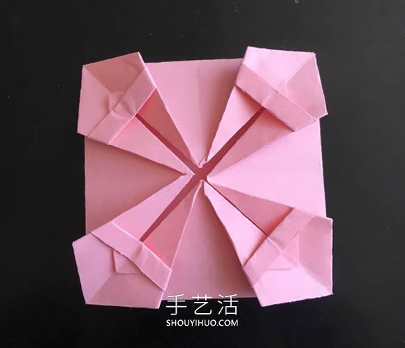 小花篮的折纸方法简单教程(图12) 小花篮的折纸方法简单教程(图12)