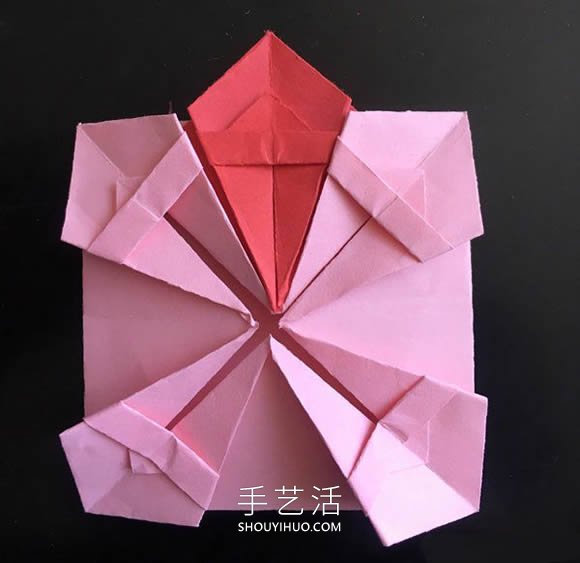 小花篮的折纸方法简单教程(图13) 小花篮的折纸方法简单教程(图13)