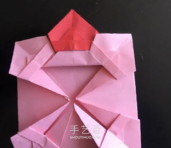 小花篮的折纸方法简单教程(图14) 小花篮的折纸方法简单教程(图14)