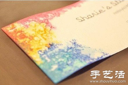 创意DIY个性彩虹名片(图1)