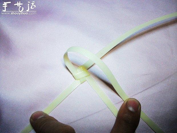 编织带手工编织漂亮鲜花教程(图2) 编织带手工编织漂亮鲜花教程(图2)