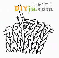 棒针加针教程告诉你怎么加针(图2) 棒针加针教程告诉你怎么加针(图2)