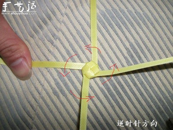 编织带手工编织漂亮鲜花教程(图10) 编织带手工编织漂亮鲜花教程(图10)