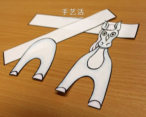 简单又好玩弹簧马的折叠方法图解教程(图5)