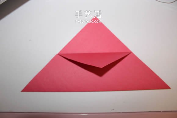 可以插在角落的水母书签的折法图解(图5)