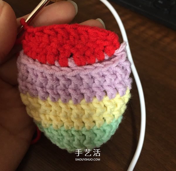 如糖果般甜美!适合半岁宝宝的袜子钩针编织(图8) 如糖果般甜美!适合半岁宝宝的袜子钩针编织(图8)