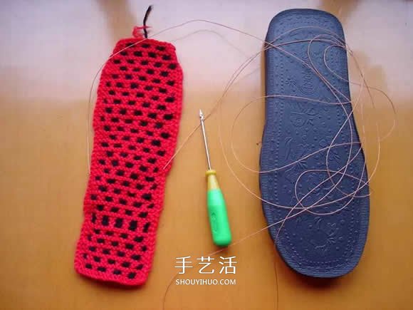 保暖拖鞋的编织方法 冬天穿拖鞋的做法图解(图9) 保暖拖鞋的编织方法 冬天穿拖鞋的做法图解(图9)