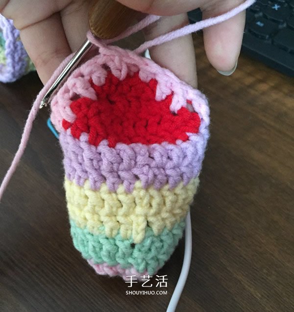 如糖果般甜美!适合半岁宝宝的袜子钩针编织(图13) 如糖果般甜美!适合半岁宝宝的袜子钩针编织(图13)
