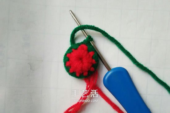 孩子过圣诞不可少！钩针编织漂亮圣诞袜的方法(图2)