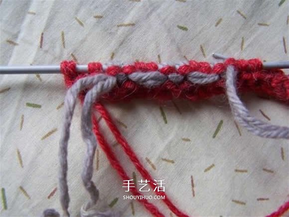 棒针编织拖鞋的步骤图 毛线拖鞋的编织方法图解(图9) 棒针编织拖鞋的步骤图 毛线拖鞋的编织方法图解(图9)