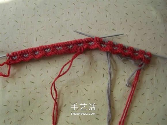 棒针编织拖鞋的步骤图 毛线拖鞋的编织方法图解(图17) 棒针编织拖鞋的步骤图 毛线拖鞋的编织方法图解(图17)