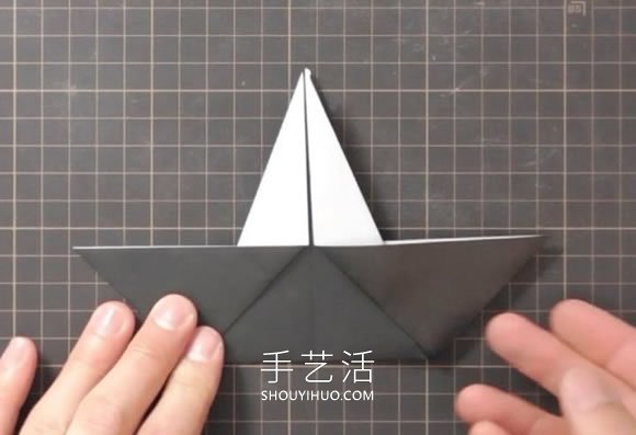 折纸嘴巴会动的乌鸦的折法视频教程(图4)