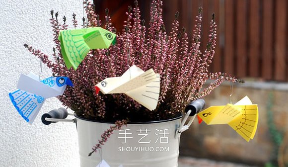 适合学龄前孩子！最简单折纸小鸟图解教程(图6)
