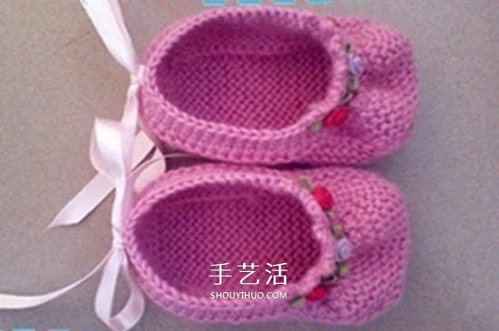 怎么用棒针编织婴儿鞋 手工可爱宝宝鞋的织法 - 诺云双维造物网