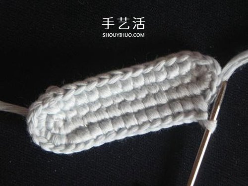 宝宝保暖毛线鞋的编法 手工编织婴儿鞋图解(图5)