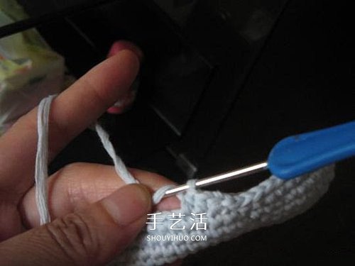 宝宝保暖毛线鞋的编法 手工编织婴儿鞋图解(图22)
