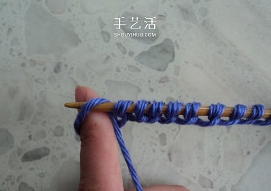 两种毛线搭配 手工编织漂亮地板鞋的织法图解(图4)