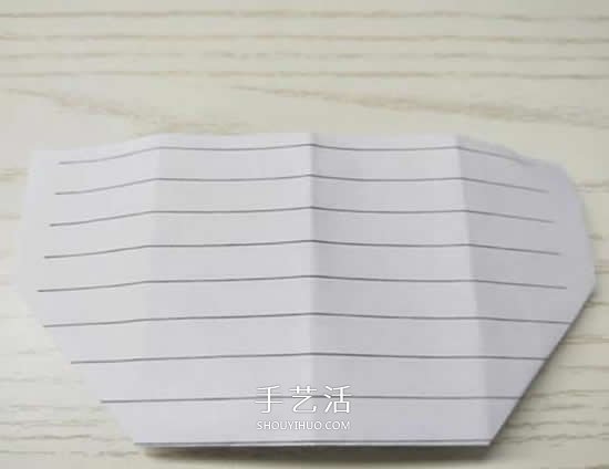 幼儿园折纸教程：最简单纸钱包的折法图解(图4)