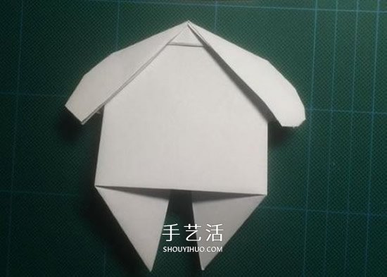 儿童手工折纸大白图解 简单又可爱大白的折法(图16)