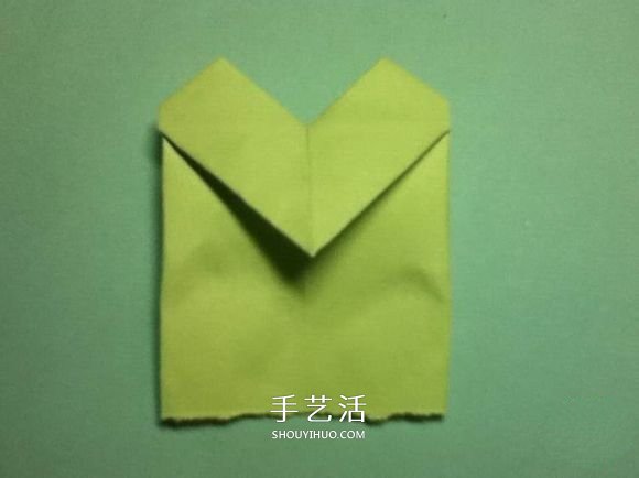 折叠四个爱心 组合成代表幸运的四叶草图解(图14)