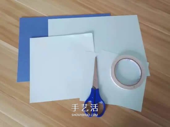儿童简单纸玩具制作 可以控制海豚游来游去(图1)
