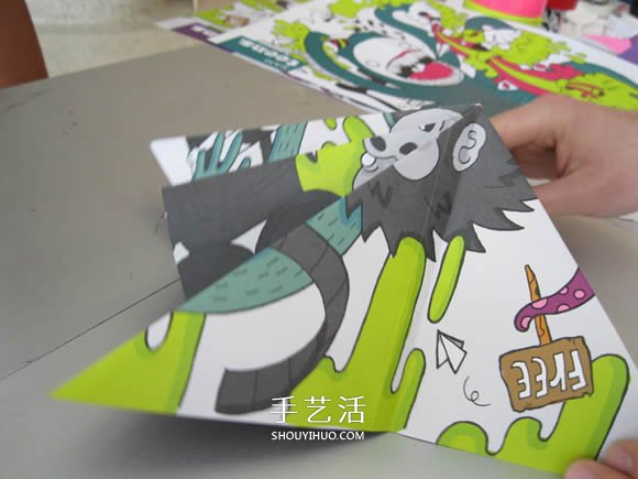 简单纸伞的制作方法图解 可以打开收起！(图4)