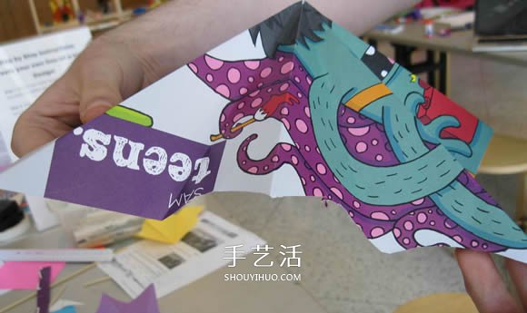 简单纸伞的制作方法图解 可以打开收起！(图6)