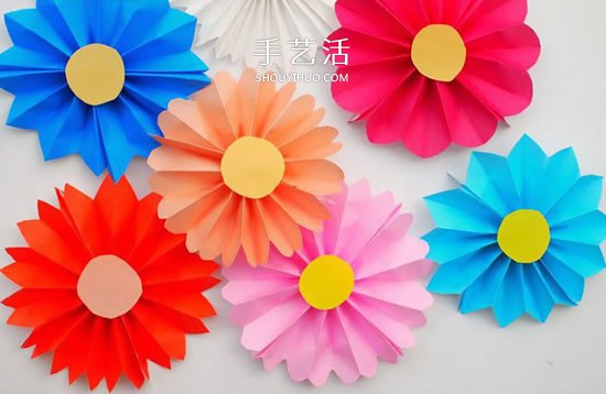 幼儿园彩纸做花的教程 简单手工纸花制作方法(图5)