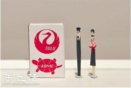 火柴棍创意DIY有趣的人物形象(图2)