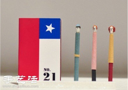 火柴棍创意DIY有趣的人物形象(图7)