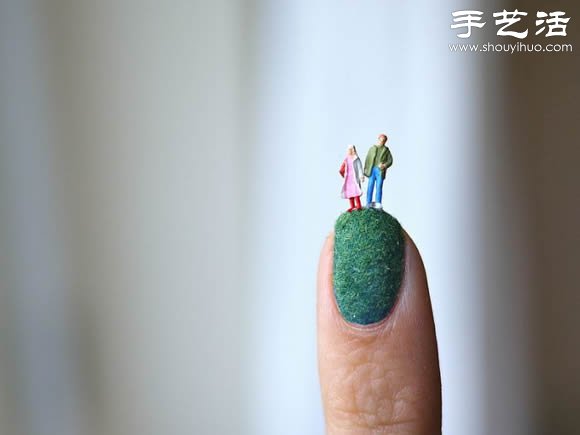 指甲盖上的创意DIY 仿佛走进了童话世界(图1)
