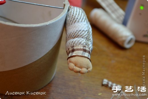 透明胶桶变废为宝手工DIY小矮人玩偶/人偶(图11)