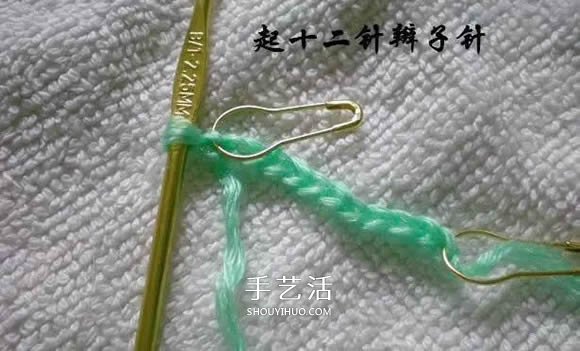用钩织编织简单又漂亮婴儿鞋的方法步骤图(图2)