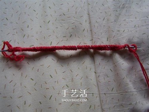 用棒针平针手工编织保暖拖鞋的方法图解(图3)