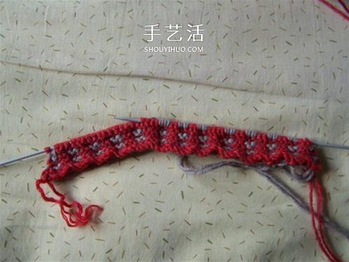 用棒针平针手工编织保暖拖鞋的方法图解(图19)