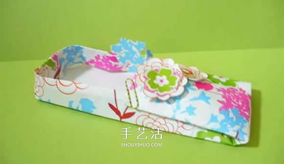 纸拖鞋的折纸方法图解 儿童怎么折拖鞋折法(图12)