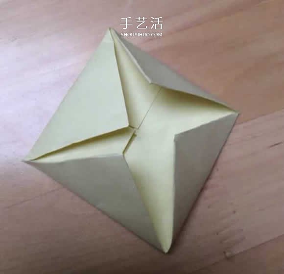 旋转纸陀螺怎么折图解 简单花型陀螺折纸教程(图28)