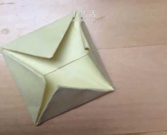 旋转纸陀螺怎么折图解 简单花型陀螺折纸教程(图29)