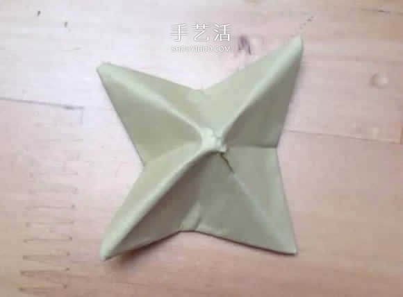 旋转纸陀螺怎么折图解 简单花型陀螺折纸教程(图32)