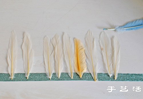 手工羽毛发饰/帽子制作图解教程(图5)