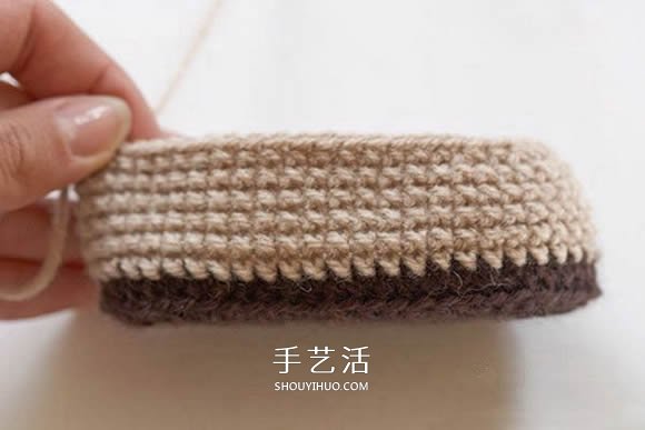 UGG风格宝宝鞋编织方法 钩针编织保暖婴儿鞋(图6)
