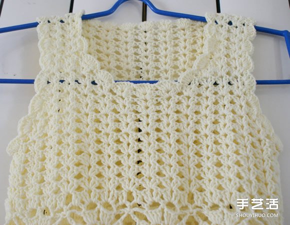 女宝宝公主裙的钩法 毛线公主裙的织法图解(图3)