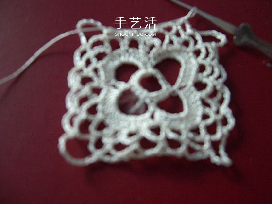 镂空披肩的钩织方法 钩针编织清凉披肩图解(图3)