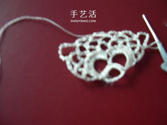 镂空披肩的钩织方法 钩针编织清凉披肩图解(图4)