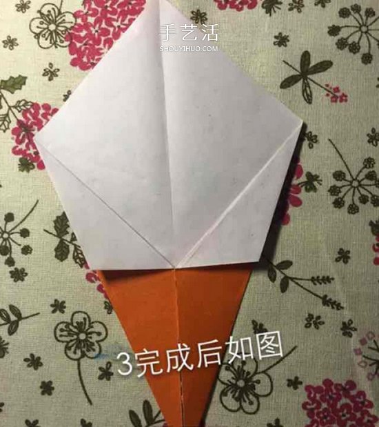 儿童手工折纸冰激凌的教程 学起来很简单！(图8)