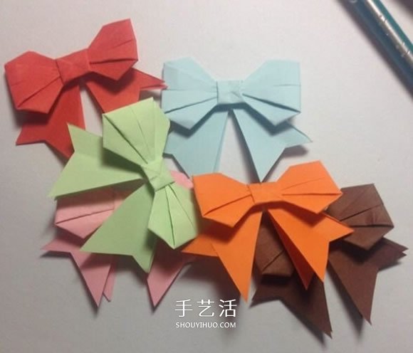 折纸蝴蝶结的步骤和图解 简单的蝴蝶结怎么折 - 诺云双维造物网