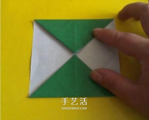 粽子的折法图解简单 纸粽子怎么折的教程(图6)