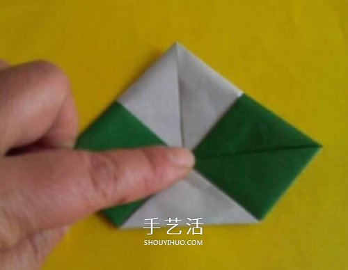 粽子的折法图解简单 纸粽子怎么折的教程(图7)