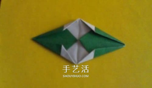 粽子的折法图解简单 纸粽子怎么折的教程(图9)