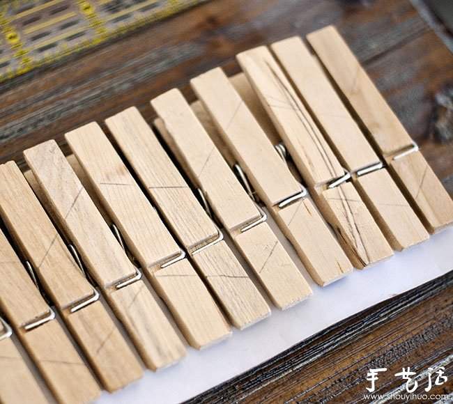 木夹子手工DIY简约蜡烛罐/笔筒(图3)